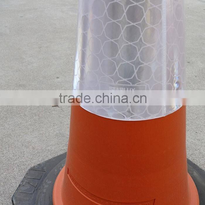 micro prisma reflective film traffic cone sleeves road traffic signs
