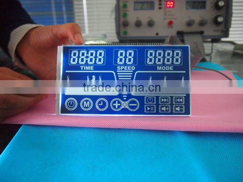 gray China manufacture 7 segment 6digit lcd display