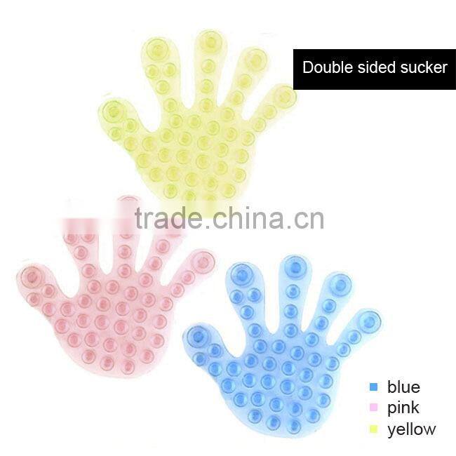 Hand shaped Magic Double-sided Sucker, sucker bathroom