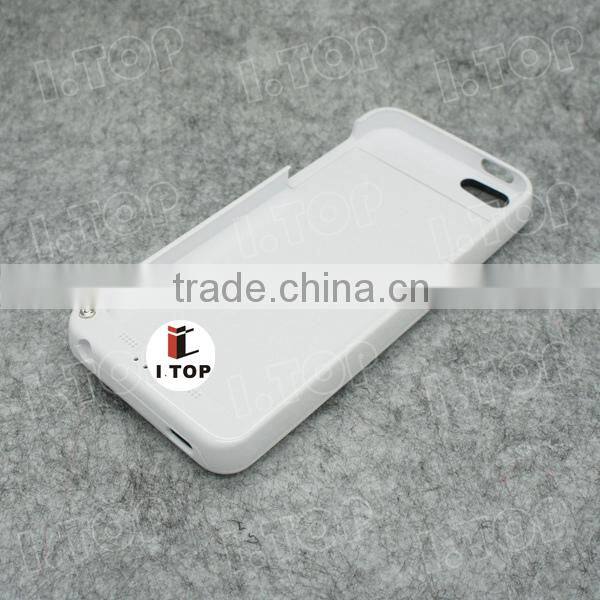 High Quality 2200mAh External Battery Case for iPhone 5 5S