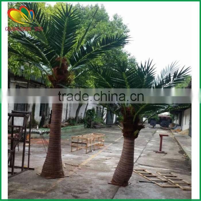 SUS artificial coconut palm tree fiberglass artifcial coconut tree
