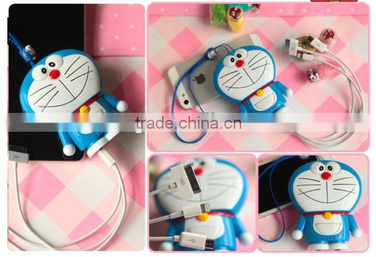 Hot selling doraemon mobile charger for all smart mobile phone