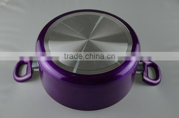 3 Layers PFOA-Free Nonstick Casserole with Metallic Painting