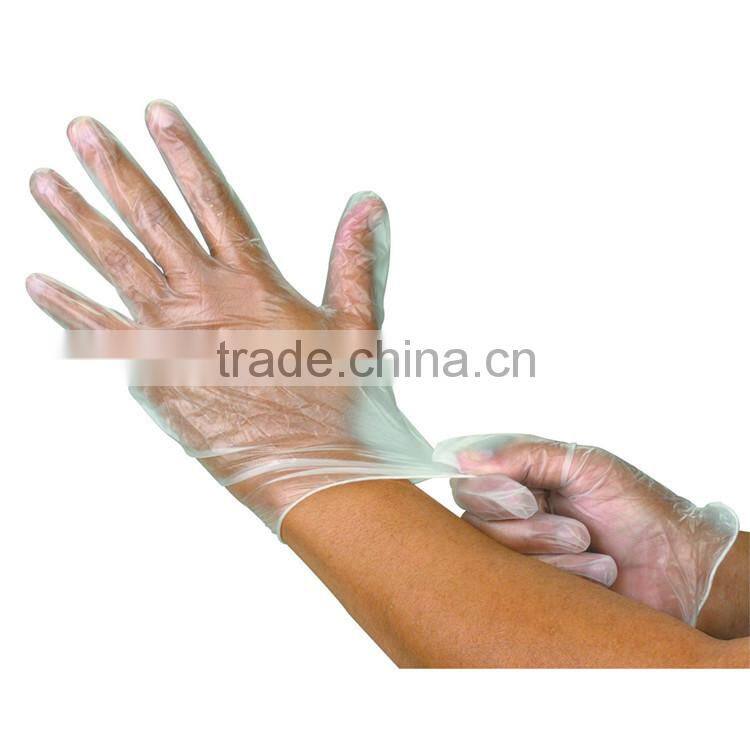 Chemical disposable vinyl glove for examing and testing with cheap price