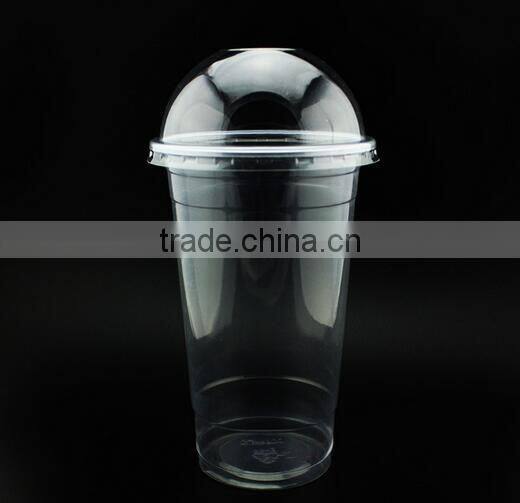 China-made clear transparent disposable PP PET plastic cup with lid