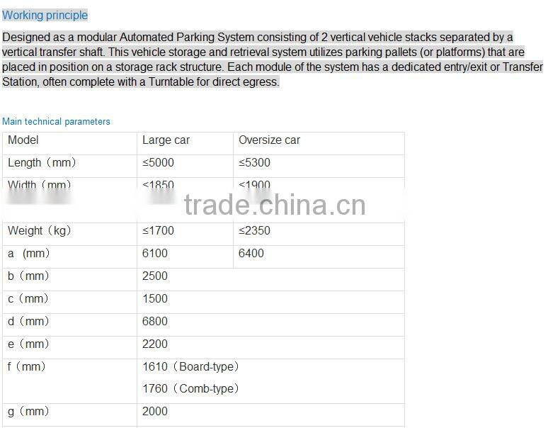 Twenty Five layer tower parking equipment
