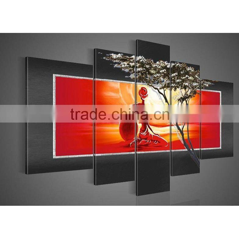 Shu1716 Thick textured handmade landscape canvas painting