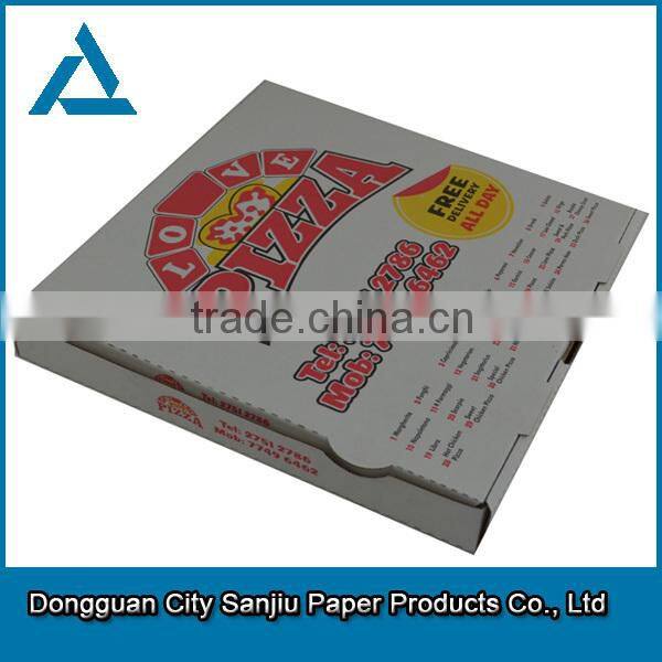 customized wholesale motorcycle corrugated delivery pizza boxes