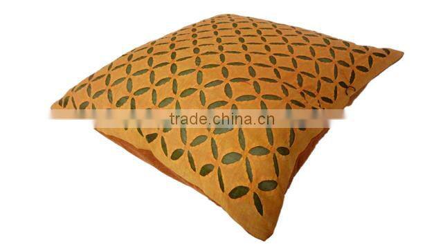 RTHCC- 83 Gujrati Stylish Designer Hand Crafted Applique Cut Work Cotton Kantha Stitch cushion covers Christmas Home Decor