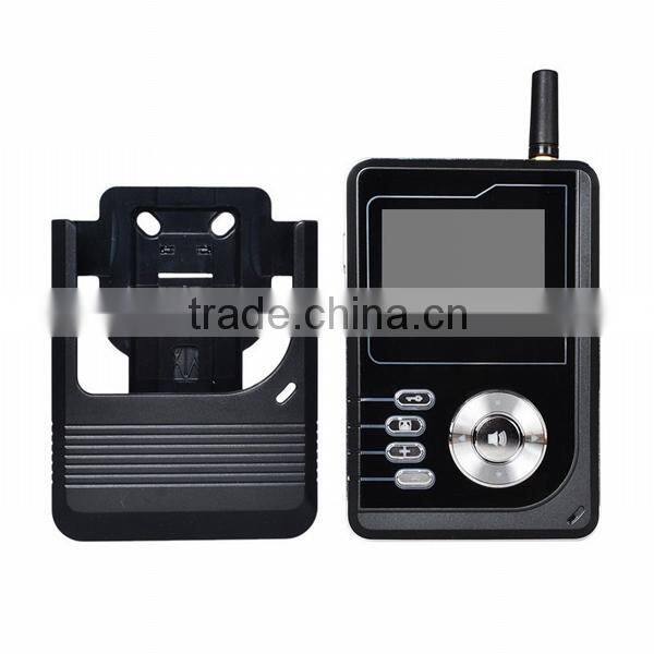 Battery operated wireless video door phone system with release button remote control video intercom for apartment 2.4 inch