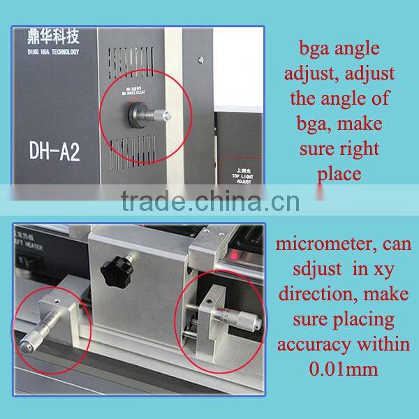 DH bga rework station with optical alignment motherboard repair machine