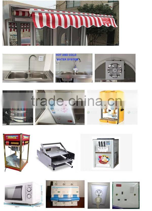 bbq food cart for sale / food cart used to make barbecue / house type bbq food carts sold on Alibaba