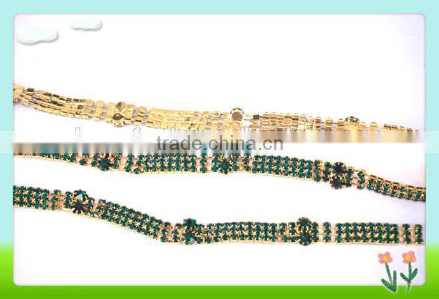 Cheerfeel Wholesale and custom rhinestone chains for shoes decoration