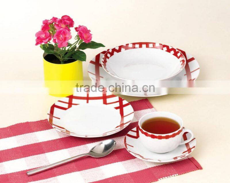 16pcs porcelain dinner set with nice flowers