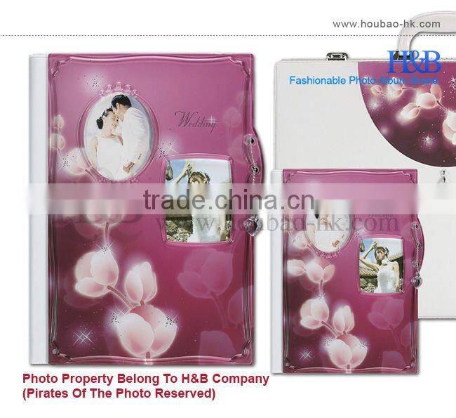 Luxury h&b 8*12 purple romantic album foto unik unique photo album