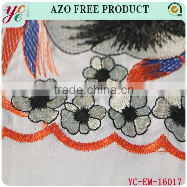 Hot sale wholesale laser cut fabric flowers pattern embroidery fabric