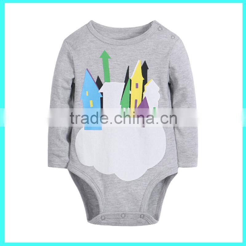 2016 Wholesale new born cotton fashion printing adult baby rompers / jumpsuit