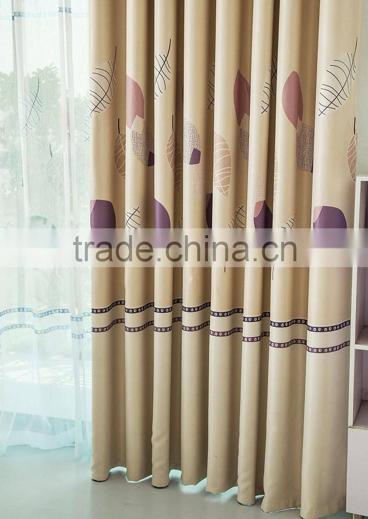 Chian new eyelet curtain Jacquard curtain