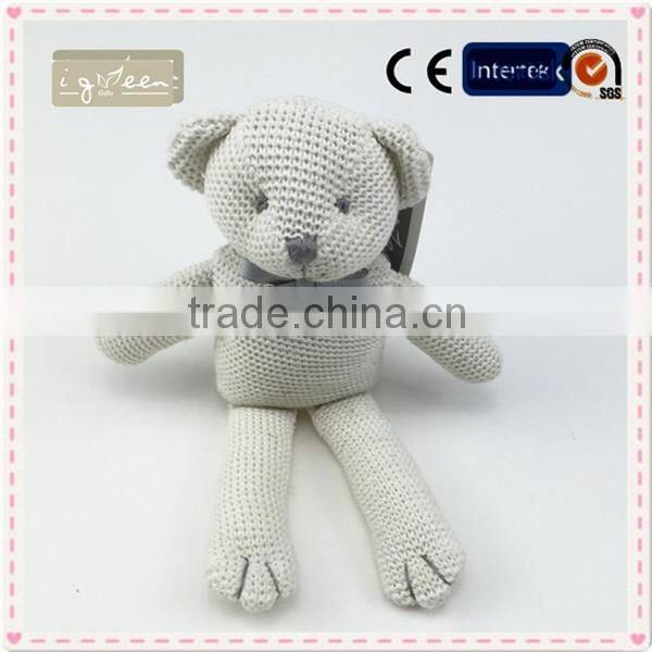 I-Green Toy Series-Fashional Style kniting bear toy