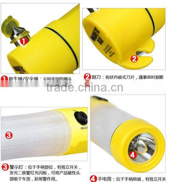 Multifunction car Escape hammer/Good design LED Car emergency hammer/