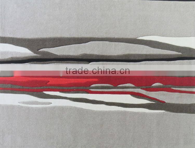 2014 Excellent quality red and brown carpet with modern design