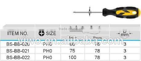 precision phillips hex shank screwdriver