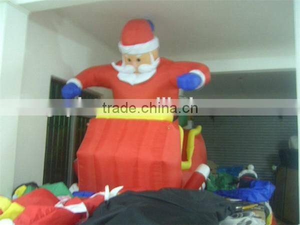 Toy sale new style gift inflatable christmas santa claus for advertising