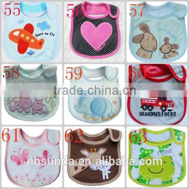 Hot sale customizable cotton baby bibs wholesale