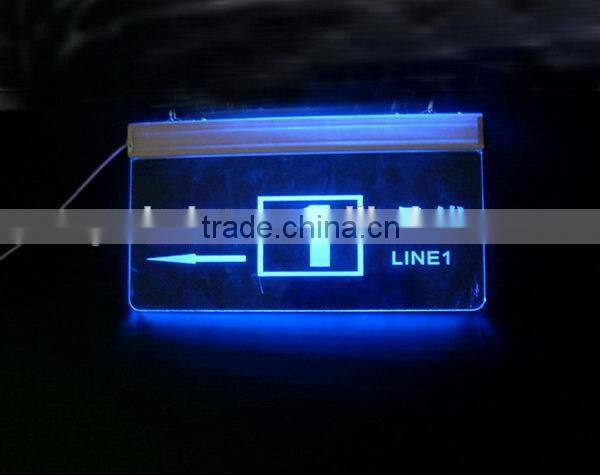 Contemporary hotsell acrylic led sign plate