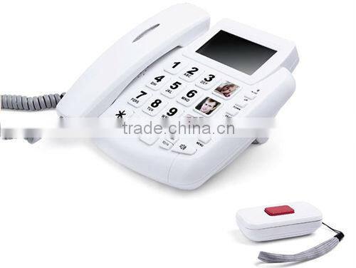 High Quality Remote control emergency SLandline Alarm for Home SafeV Emergency SOS Button Phone