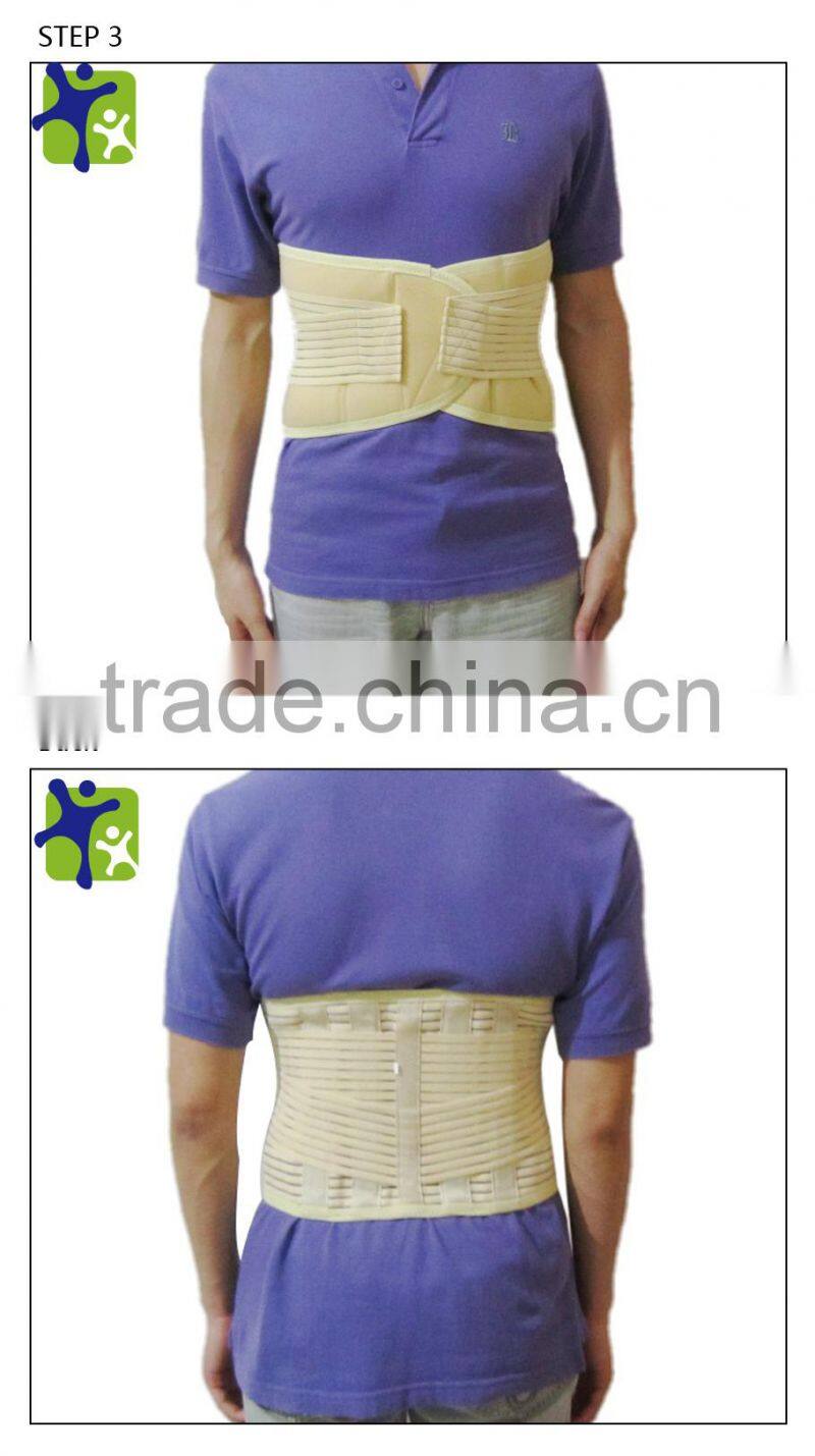Medical elasticity back support, breathable net lumbar support,