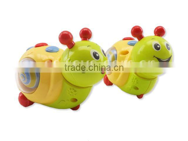 Cute and mini yellow plastic turbo snail toys