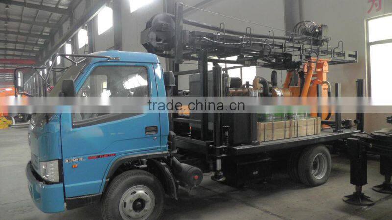 0~300m depth water bore hole drilling machine, small water well drilling rigs for sale