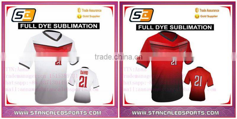 Stan Caleb customize team soccer jersey with collar