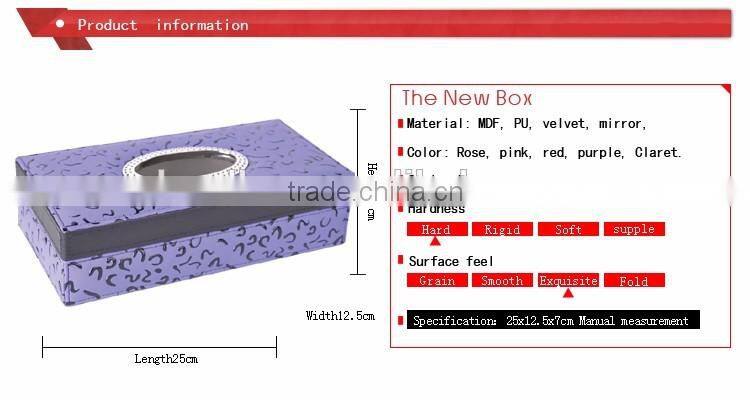 Unique design fashion wholesale car tissue box holders