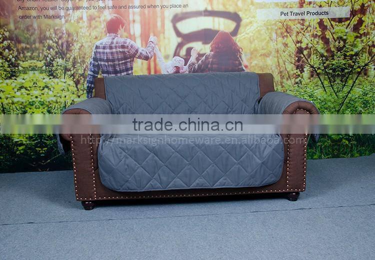 Quilted Pet Loveseat Cover with Nonslip Backing