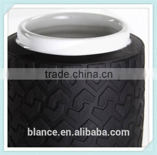 Tire Tread Rubber Grip Novelty Coffee Mug