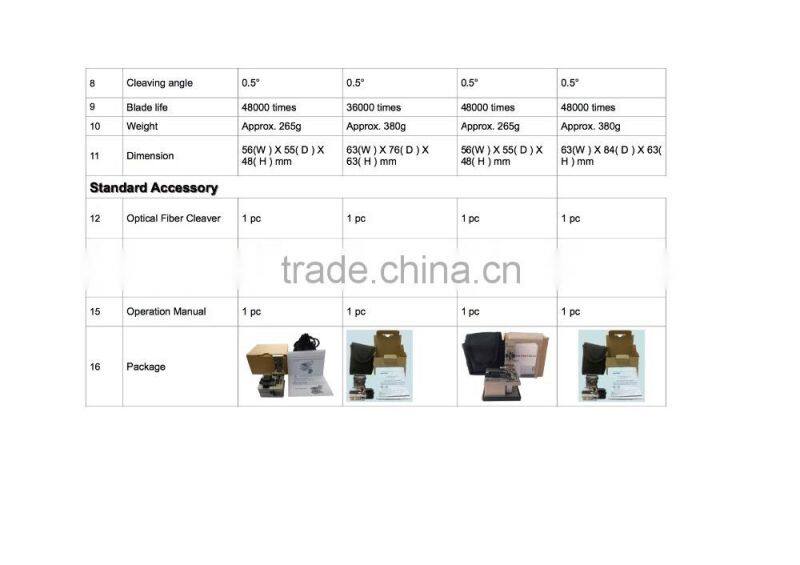 Best Quality High precision ST3110C fiber cleaver optical similar with FC-6S