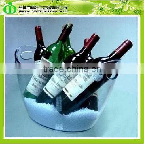 DDI-B009 ISO9001 Chinese Factory Wholesale SGS Plastic Ice Bucket for Ice Cream, Double Wall Ice Bucket, Tin Ice Bucket