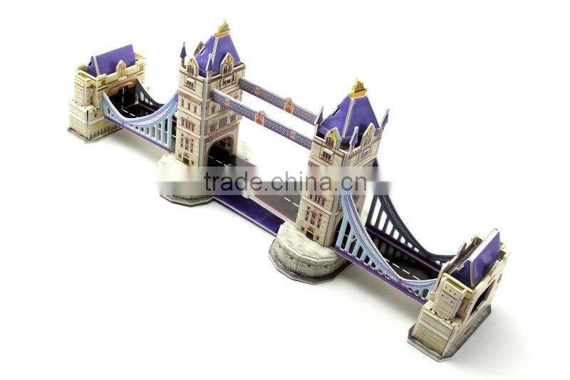 Eco-friendly Non-toxic 3D Puzzle, 3D Flat Paper Puzzle