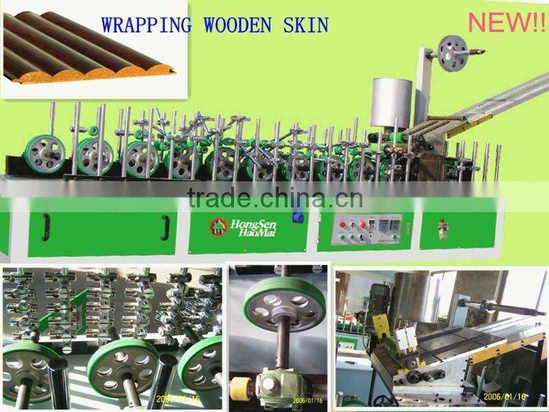 Hot glue profile wrapping machine