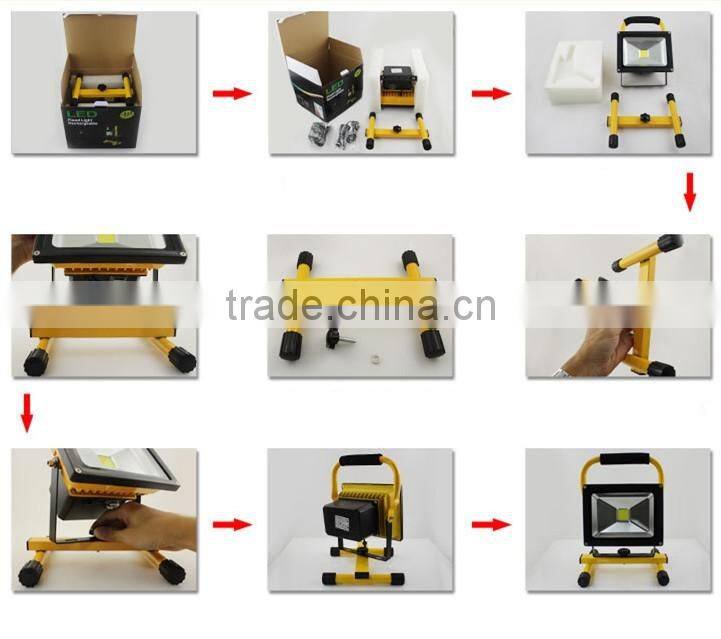 Jiangmen Top Selling 10W LED Rechargeable Flood Light