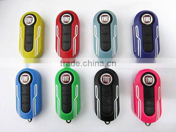 Hot sale fiat 500 3 button flip key shell for car key cover fiat 500 key cover for fiat key shell