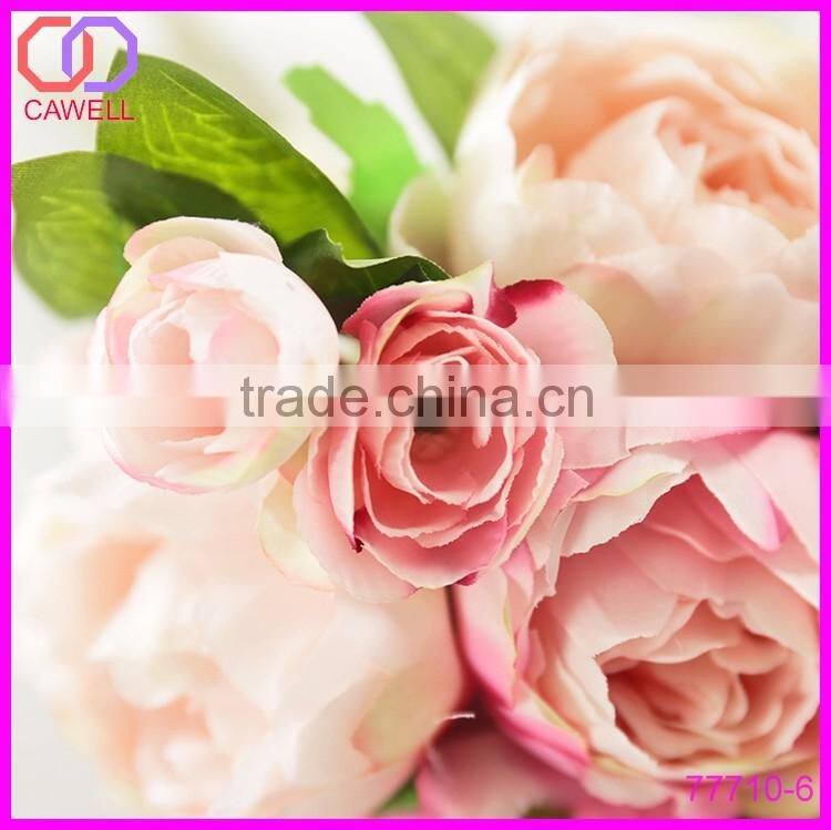 yiwu bulk wholesale 12" wedding bridal peony silk artificial flowers