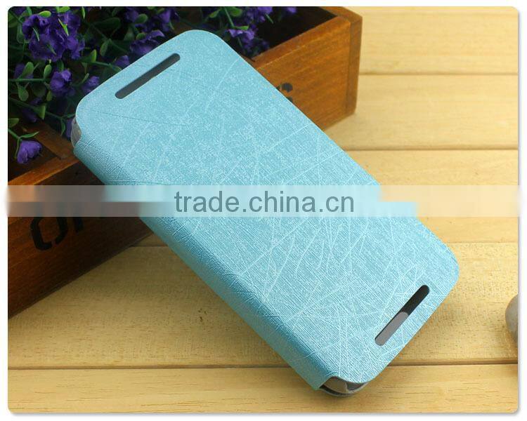 Super Quality PU Leather case cover Rain Strand sucker Flip Stand Case Cover for MOTO G3