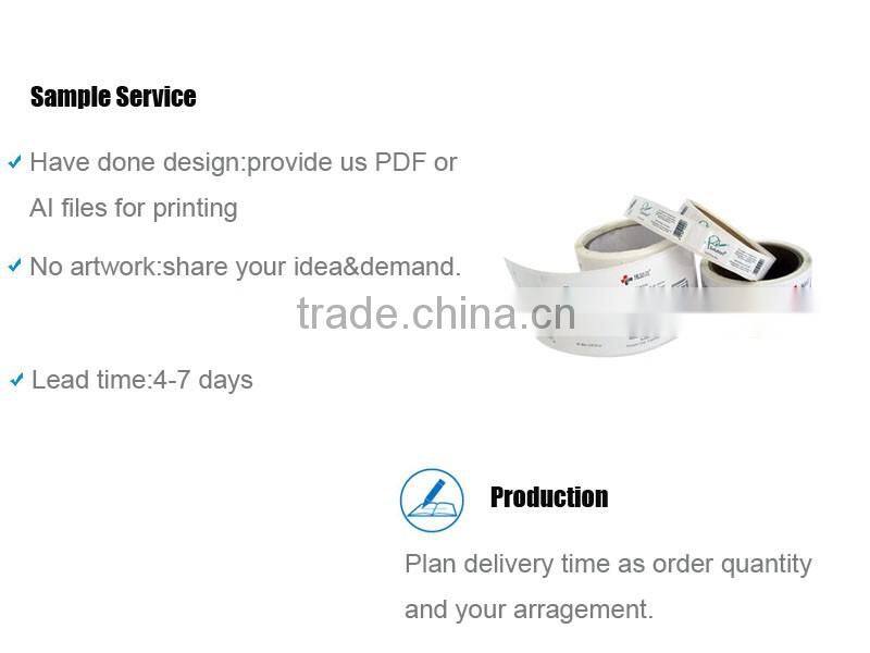 High Quality With Cheapest Price Custom Package Health Care Bottle Label Stickers