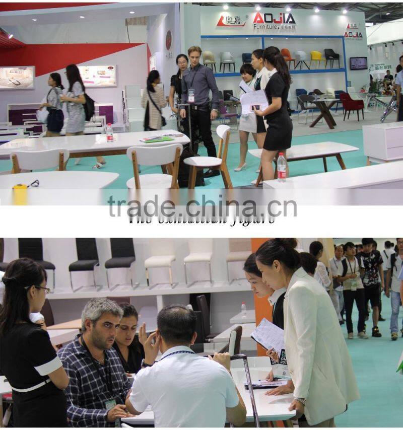 Luxury wall mounted curved glass console table