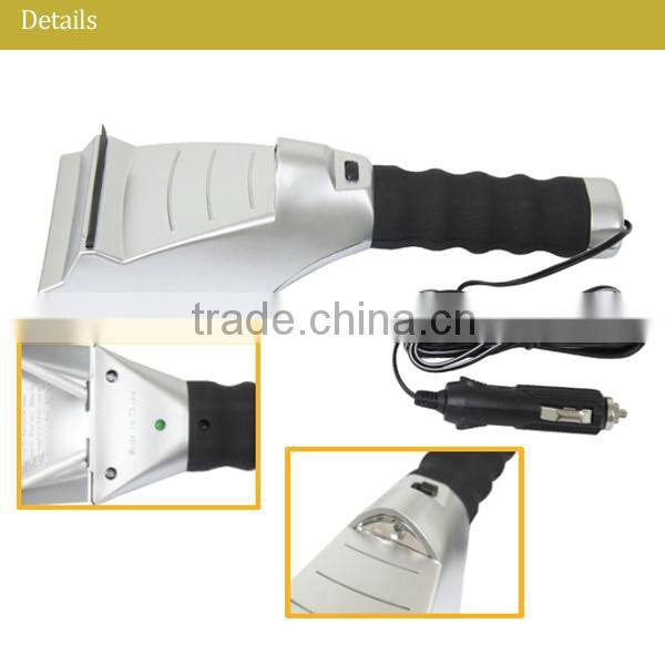 12V ice scraper with snow brush for car with LED light