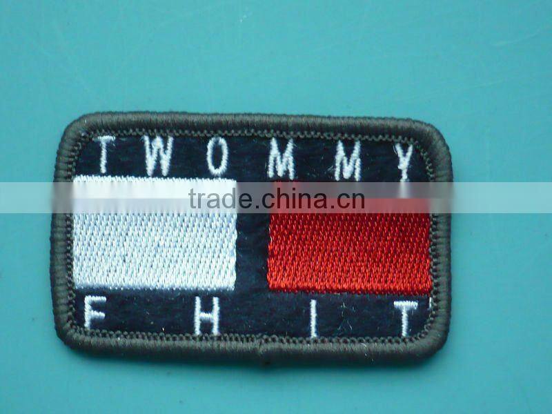 colorful pentagram embroidery patch for apparel