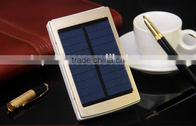 2015 new products 10000mah solar charger with full capacity, portable solar charger with 1.5W solar panel